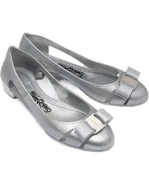 Ferragamo Vara Jelly Court Shoes - Grey