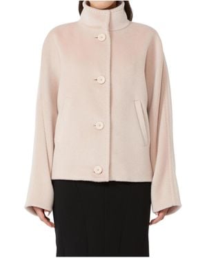 Max Mara Long-Sleeved Coat - Pink