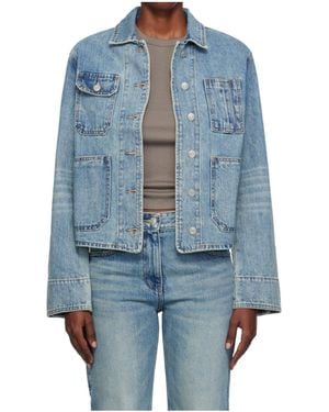 OPEN YY Non-Stretch Denim Jacket - Blue