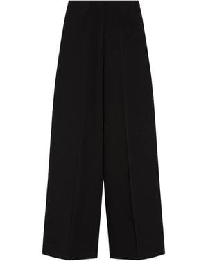 Sportmax High Waist Straight Leg Pants - Black