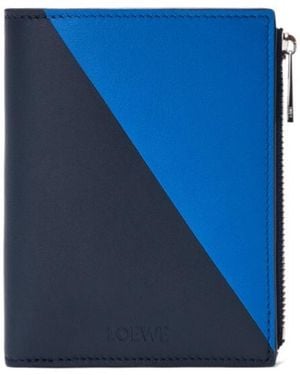 Loewe Flag Slim Compact Wallet - Blue