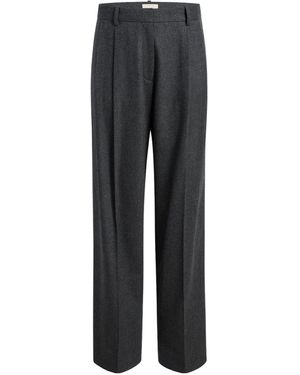 KHAITE Belt Loop Casual Trousers - Grey