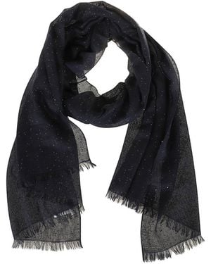 Brunello Cucinelli Sequined Fringed Scarf - Black