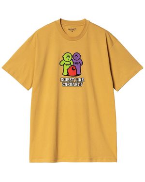 Carhartt Gummy-Print Cotton T-Shirt - Yellow