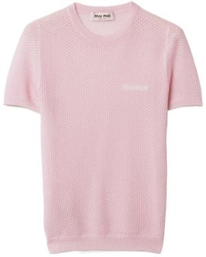 Miu Miu Cashmere Jumper - Pink