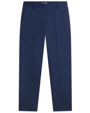 Tommy Hilfiger Twill Casual Trousers With Belt Loops - Blue