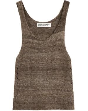 Our Legacy Micro Button-Up Cardigan - Brown