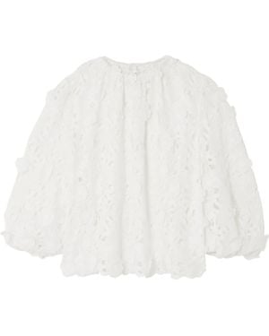 Zimmermann Patience Floral Blouse - White