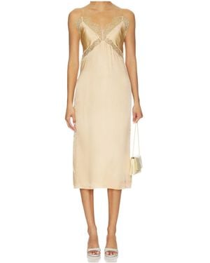 Anine Bing Slip Dress - Natural