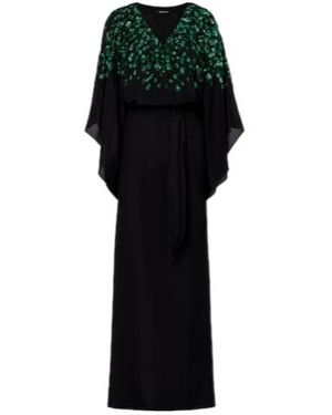 Roberto Cavalli Sequined Silk Gown - Black