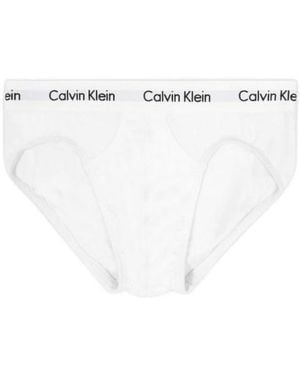 Calvin Klein Logo Embroidered Knickers - White