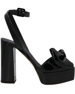 Giuseppe Zanotti Bow-Detail 70Mm Platform Sandals - Black