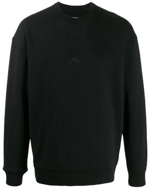 A_COLD_WALL* Logo-Printed Round-Neck Sweater - Black