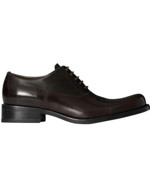 The Row Kai Lace-Up Oxford Shoes - Black