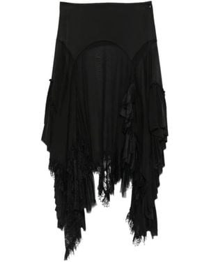 Ann Demeulemeester Asymmetrical Skirt - Black