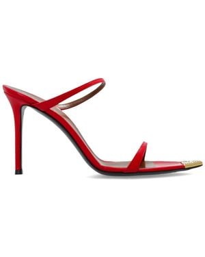 Giuseppe Zanotti Embellished Slip On Heeled Sandals - Red