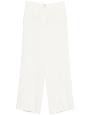 P.A.R.O.S.H. Casual Pants With Belt Loops - White