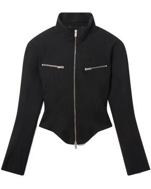 Stella McCartney Fitted-Waist Zip-Up Jacket - Black