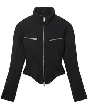 Stella McCartney Fitted-Waist Zip-Up Jacket - Black