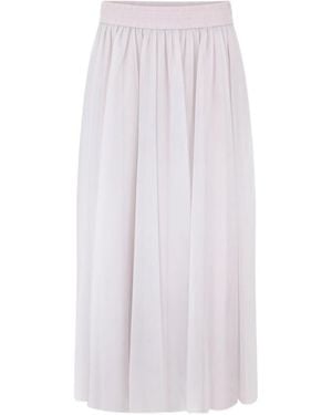 Fabiana Filippi Elastic Waist Midi Skirt - White