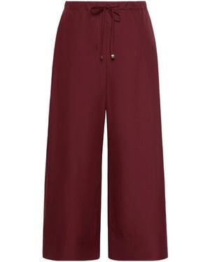 Max Mara Drawstring Casual Pants - Red