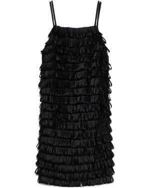 Max Mara Avola Stretch Cady Mini Dress - Black