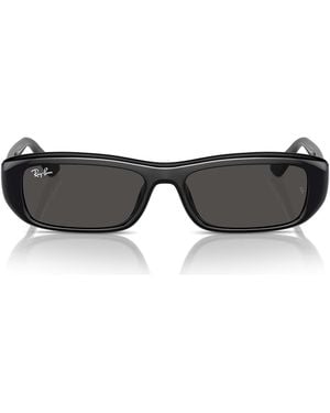 Ray-Ban Rb4436D Rectangular Sunglasses - Black