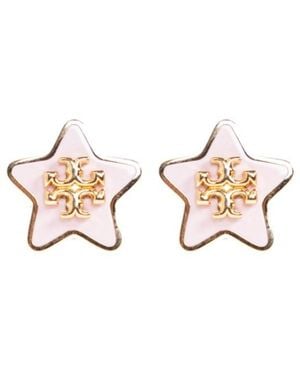 Tory Burch Forget Me Not Stud Earrings - White