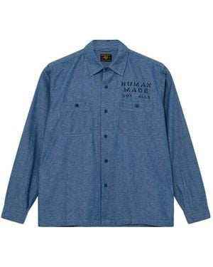 Human Made Long-Sleeved Shirt - Blue