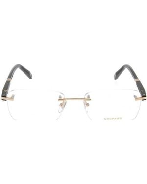 Chopard Eyewear Rectangular Frame Glasses - Natural