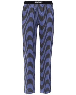 Tom Ford Logo Pyjamas - Blue