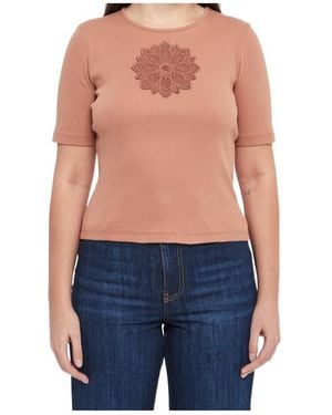 Twinset Embroidered Details T-Shirt - Blue