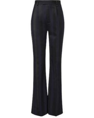 Vivienne Westwood Ray Striped Virgin Wool Flared Trousers - Black