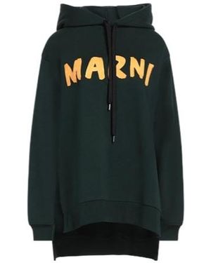Marni Fleece Hooded Sweatshirt - Black