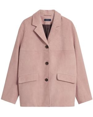 Soeur Long-Sleeve Leather Jacket - Pink