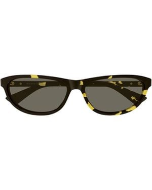 Bottega Veneta Eyewear Rectangular Frame Sunglasses - Multicolor