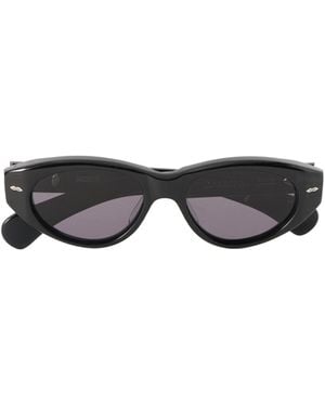 Jacques Marie Mage Krasner Cat-Eye Acetate Sunglasses - White