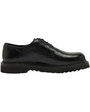 Our Legacy Grained-Leather Derby Shoes - Black