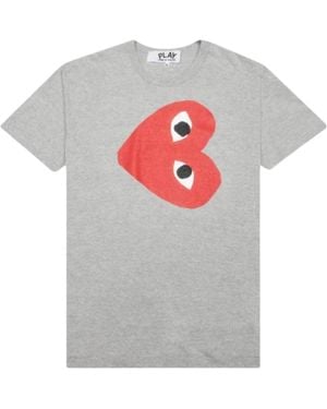 COMME DES GARÇONS PLAY Short-Sleeved T-Shirt - Grey