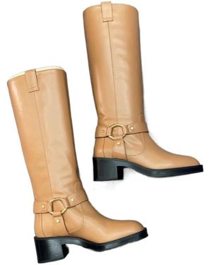 Stuart Weitzman High-Heeled Short Boots - White