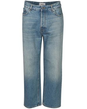 Haikure Betty Straight-Leg Cropped Jeans - Blue