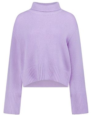 Lisa Yang Long-Sleeved Turtleneck Jumper - Purple