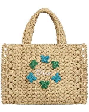 Dior Embroidered Handbag - Metallic