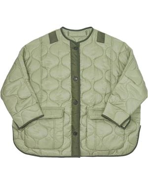 Frankie Shop Teddy Quilted Jacket - Green