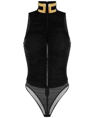 Elisabetta Franchi Crew-Neck Bodysuit - Black
