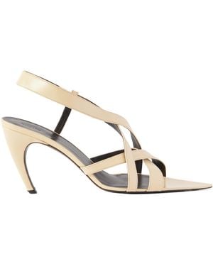 KHAITE Retro-Style Leather Sandals - Metallic