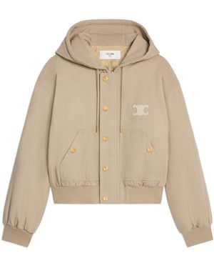 Celine Triomphe Blouson Jacket - Natural