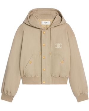Celine Triomphe Blouson Jacket - Natural