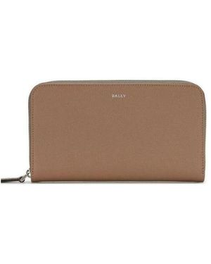 Bally Zipper Purse - Brown