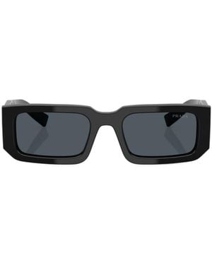 Prada Eyewear Rectangular Frame Sunglasses - Black